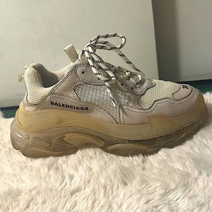 100% Authentic Balenciaga Triple S clear sole